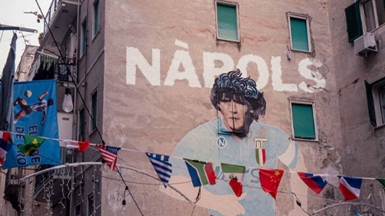 Mural Maradona a Nápols. PinStudio - Productora audiovisual a Barcelona